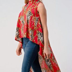 Multi-Color High-Lo Top